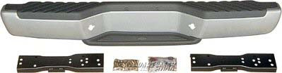 2440 | 1998-2004 NISSAN FRONTIER Rear bumper face bar Includes Brackets & Pads; Black | NI1102135|850108B428-