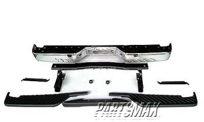 1103 | 2004-2006 NISSAN TITAN Rear bumper assembly LE|SE; w/o Distance Sensors; Chrome; see notes | NI1103109|850108S125-PFM