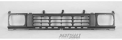 1200 | 1986-1987 NISSAN D21 Grille assy Hardbody; 4WD; black | NI1200109|6231031G00