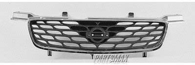 1200 | 2002-2003 NISSAN SENTRA Grille assy includes brackets & frame; CA/GXE/XE; w/1.8L engine; black | NI1200190|623105M125