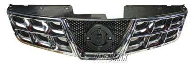 1200 | 2011-2013 NISSAN ROGUE Grille assy S|SL|SV; w/o SL Pkg | NI1200249|623101VK0A