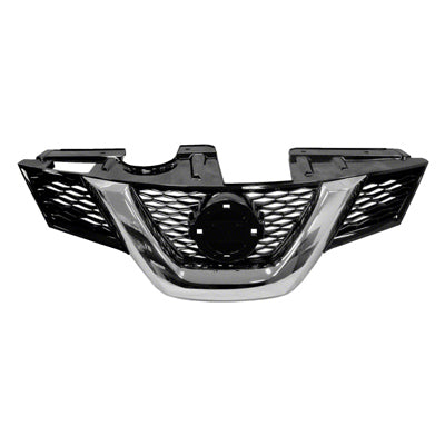1200 | 2014-2015 NISSAN ROGUE Grille assy S|SV; w/o Premium Pkg; w/o Camera Hole; To 3-15; Black/Chrome | NI1200258|623104BA0A