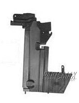 1070 | 2007-2012 NISSAN VERSA Radiator support all; side air guide; RH | NI1225177|62822EL000