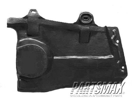 1228 | 2004-2008 NISSAN MAXIMA Lower engine cover RH; Side Apron Cover | NI1228117|648383Z800