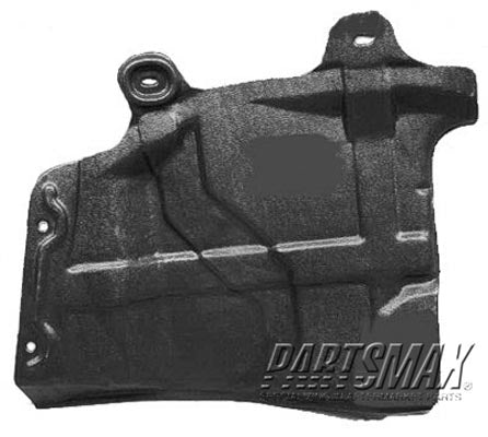 1228 | 2002-2006 NISSAN ALTIMA Lower engine cover LH; Side Apron Cover | NI1228118|648393Z800