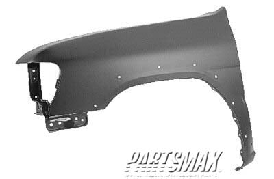 1240 | 1999-2002 NISSAN PATHFINDER LT Front fender assy LE; from 12/98; w/flare; w/side guard molding | NI1240173|F31012W635