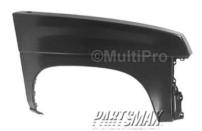 1241 | 1995-1997 NISSAN PICKUP RT Front fender assy 4WD; w/hole for manual antenna | NI1241122|6311294G35