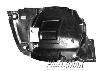 150 | 1999-2003 NISSAN PATHFINDER LT Front fender splash shield from 12/98; front | NI1250114|638452W100