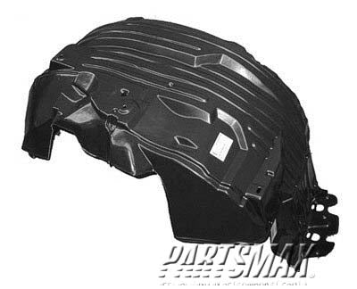 1250 | 2005-2012 NISSAN PATHFINDER LT Front fender splash shield all | NI1250129|63841EA000