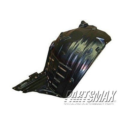 1250 | 2003-2005 NISSAN 350Z LT Front fender splash shield plastic liner; front | NI1250130|63845CD000