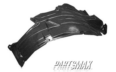 1250 | 2003-2005 NISSAN 350Z LT Front fender splash shield plastic liner; rear | NI1250131|63843CD000