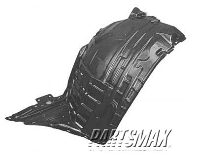 1250 | 2006-2009 NISSAN 350Z LT Front fender splash shield front; plastic liner | NI1250133|63845CF40A