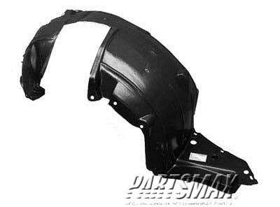 1250 | 2007-2009 NISSAN SENTRA LT Front fender splash shield w/ 2.0L engine; plastic liner | NI1250134|63843ET000
