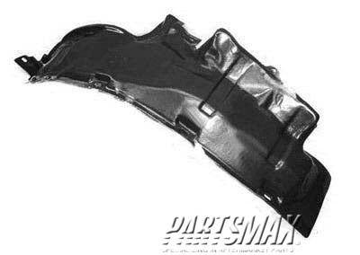 1251 | 1996-1999 NISSAN PATHFINDER RT Front fender splash shield to 12/98; rear | NI1251108|638420W000