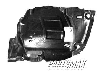 1251 | 1999-2003 NISSAN PATHFINDER RT Front fender splash shield from 12/98; front | NI1251114|638442W100