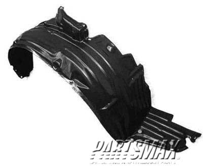 1251 | 2004-2009 NISSAN QUEST RT Front fender splash shield fender liner | NI1251117|63842CK000