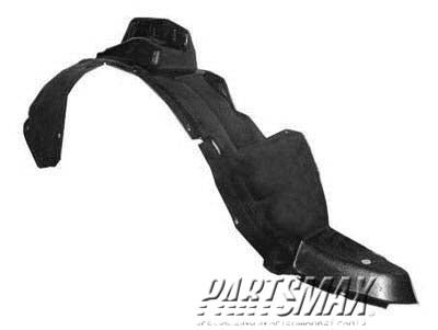 160 | 1999-2002 NISSAN QUEST RT Front fender splash shield fender liner | NI1251121|638422Z300