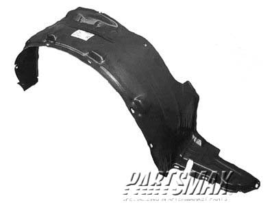 1251 | 2004-2015 NISSAN TITAN RT Front fender splash shield XE | NI1251126|638307S000