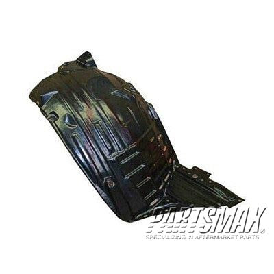 1251 | 2003-2005 NISSAN 350Z RT Front fender splash shield plastic liner; front | NI1251130|63844CD000