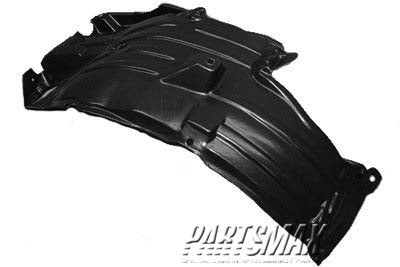 160 | 2003-2005 NISSAN 350Z RT Front fender splash shield plastic liner; rear | NI1251131|63842CD000