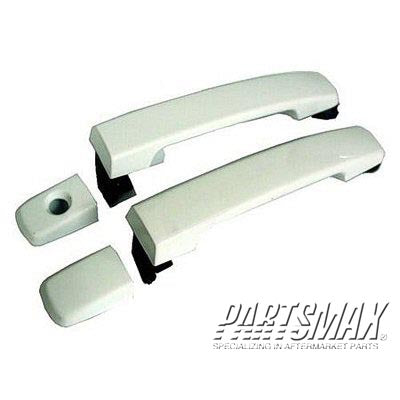 1310 | 2005-2009 NISSAN FRONTIER LT Rear door handle outer w/o Off Road Pkg; w/o Keyless Entry; Code KH3; PTM | NI1310114|80607EA552