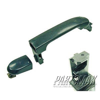 1311 | 2007-2012 NISSAN VERSA RT Front door handle outer H/B; w/o Smart Entry System; w/Cap; PTM; see notes | NI1311130|82640EL12A-PFM