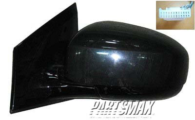 1320 | 2009-2014 NISSAN MURANO LT Mirror outside rear view Power; Heated; w/Cover; PTM; see notes | NI1320197|963021AA0C-PFM