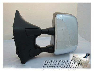 1320 | 2004-2015 NISSAN TITAN LT Mirror outside rear view LE; Power; Heated; w/Memory; w/Big Tow Pkg; w/Chrome Cover; assy | NI1320204|96302ZR30E