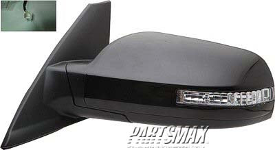 1320 | 2010-2011 NISSAN ALTIMA LT Mirror outside rear view 2.5L; Coupe; Power; w/Signal Lamp; Folding; w/Cover; PTM; see notes | NI1320211|96302ZN66E-PFM