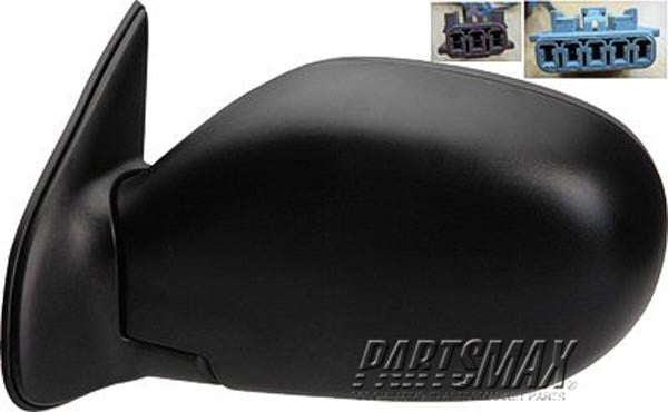 1700 | 1999-2000 NISSAN PATHFINDER LT Mirror outside rear view Power; Heated; From 12-98; To 11-00; Textured Black | NI1320216|963024W260