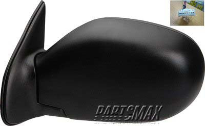 1320 | 2000-2004 NISSAN PATHFINDER LT Mirror outside rear view Power; Heated; From 11-00; Textured Black | NI1320218|963024W265