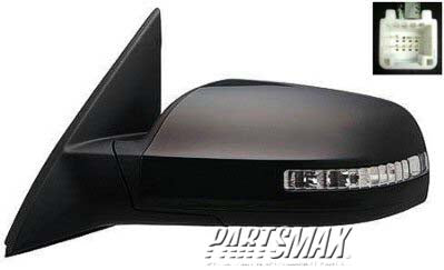 1700 | 2007-2011 NISSAN ALTIMA LT Mirror outside rear view 2.5L; Sedan; w/Convenience Pkg; w/Signal Lamp; PTM; see notes | NI1320220|96302ZN56E-PFM
