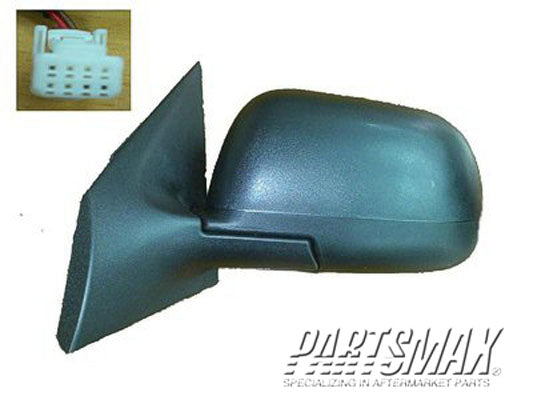 1320 | 2012-2014 NISSAN VERSA LT Mirror outside rear view SL|SV; Sedan; Power; Non-Heated; w/Cover; PTM; see notes | NI1320227|963023AN5B-PFM