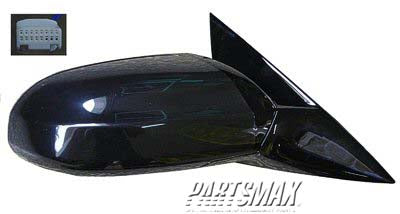 1710 | 2009-2014 NISSAN MAXIMA RT Mirror outside rear view 3.5 S; Power; w/o Premium Pkg | NI1321195|963019N80A-PFM