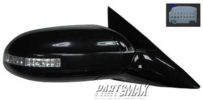 1710 | 2009-2014 NISSAN MAXIMA RT Mirror outside rear view 3.5 SV; Power; w/o Premium Pkg; w/Signal Lamp | NI1321196|963019N84A-PFM