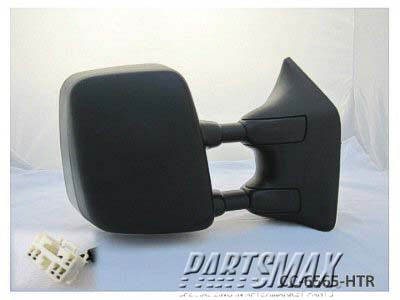 1321 | 2006-2015 NISSAN TITAN RT Mirror outside rear view SE; Power; Heated; w/Big Tow Pkg; w/Textured Cover; assy | NI1321203|96301ZR00E