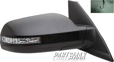 1710 | 2010-2011 NISSAN ALTIMA RT Mirror outside rear view 2.5L; Coupe; Power; w/Signal Lamp; Folding; w/Cover; PTM; see notes | NI1321211|96301ZN66E-PFM