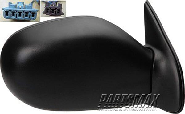 1321 | 1999-2004 NISSAN PATHFINDER RT Mirror outside rear view Power; Heated; From 12-98; To 11-00; Textured Black | NI1321216|963014W265