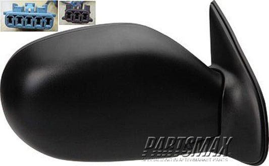 1321 | 1999-2004 NISSAN PATHFINDER RT Mirror outside rear view Power; Heated; From 12-98; To 11-00; Textured Black | NI1321216|963014W265