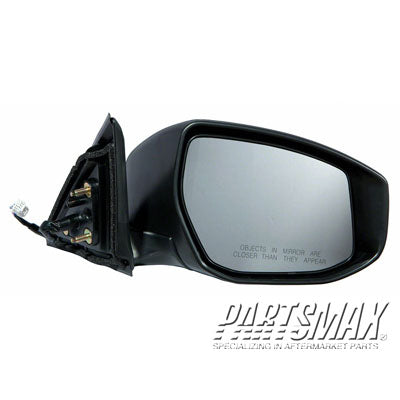 1710 | 2013-2018 NISSAN ALTIMA RT Mirror outside rear view Sedan; Non-Heated; w/Signal Lamp; w/Cover; PTM; see notes | NI1321224|963013TH2A-PFM