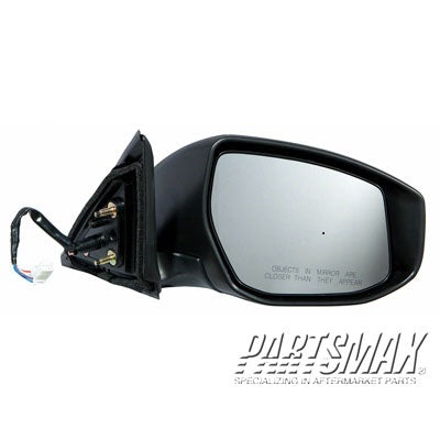 1321 | 2013-2018 NISSAN ALTIMA RT Mirror outside rear view Sedan; Heated; w/Signal Lamp; w/Cover; PTM; see notes | NI1321225|963013TH3A-PFM
