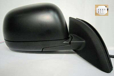 1710 | 2011-2012 NISSAN LEAF RT Mirror outside rear view Power; w/Cold Climate Spec; w/Cover; PTM; see notes | NI1321231|963013NA0D-PFM