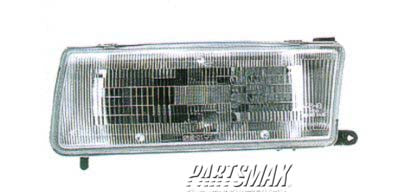 2502 | 1991-1992 NISSAN SENTRA LT Headlamp assy composite all | NI2502106|B606065Y00