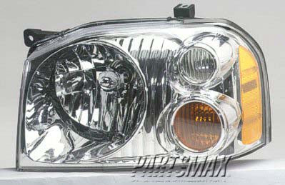 2502 | 2001-2004 NISSAN FRONTIER LT Headlamp assy composite XE; w/aluminized bezel | NI2502130|260608Z325