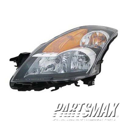 1150 | 2007-2007 NISSAN ALTIMA LT Headlamp assy composite Sedan; w/HID; Black Bezel | NI2502167|26060JA10A