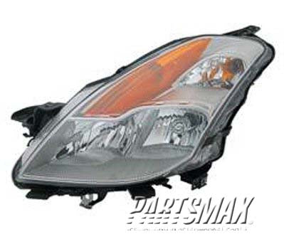 1150 | 2008-2009 NISSAN ALTIMA LT Headlamp assy composite Coupe; w/HID | NI2502178|26060ZN60A