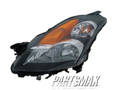 2502 | 2008-2009 NISSAN ALTIMA LT Headlamp assy composite Sedan; w/Halogen; w/Light Black Bezel | NI2502187|26060JA00B