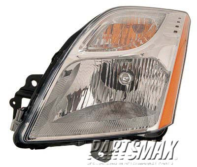2502 | 2010-2012 NISSAN SENTRA LT Headlamp assy composite BASE|S|SL; 2.0L | NI2502196|26060ZT50A