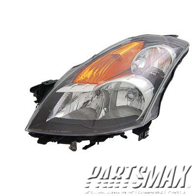 2502 | 2008-2009 NISSAN ALTIMA LT Headlamp assy composite Sedan; w/HID; Gun Metal Bezel | NI2502206|26060ZN50B