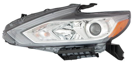 2502 | 2016-2018 NISSAN ALTIMA LT Headlamp assy composite Sedan; Halogen; w/o LED DRL; Chrome Bezel | NI2502247|260609HS9A